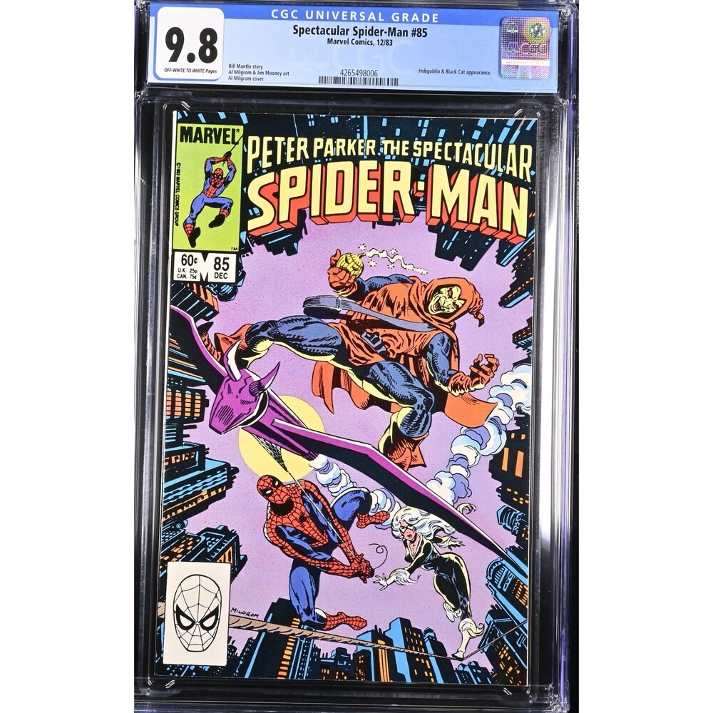 1983 Peter Parker Spectacular Spider-Man #85 CGC 9.8 Hobgoblin & Black Cat Comic